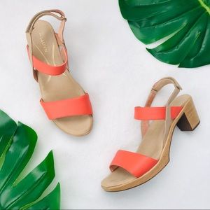 Naot coral melon strap sandals